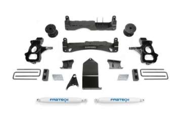 Picture of Fabtech 14-18 GM C-K1500 P-U w-oE Alm Or Stmp Stl UCA 4in Basic Sys w-Perf Shks