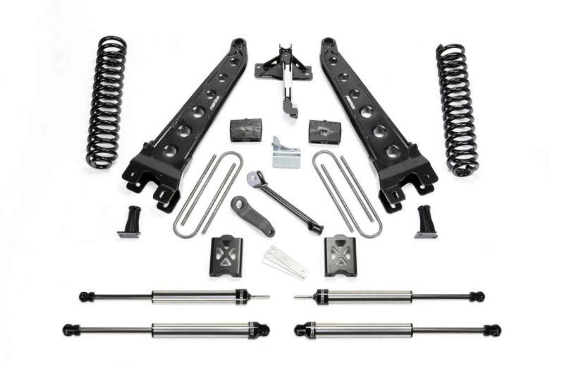 Picture of Fabtech 05-07 Ford F250 4WD w-Factory Overload 6in Rad Arm Sys w-Coils & Dlss Shks