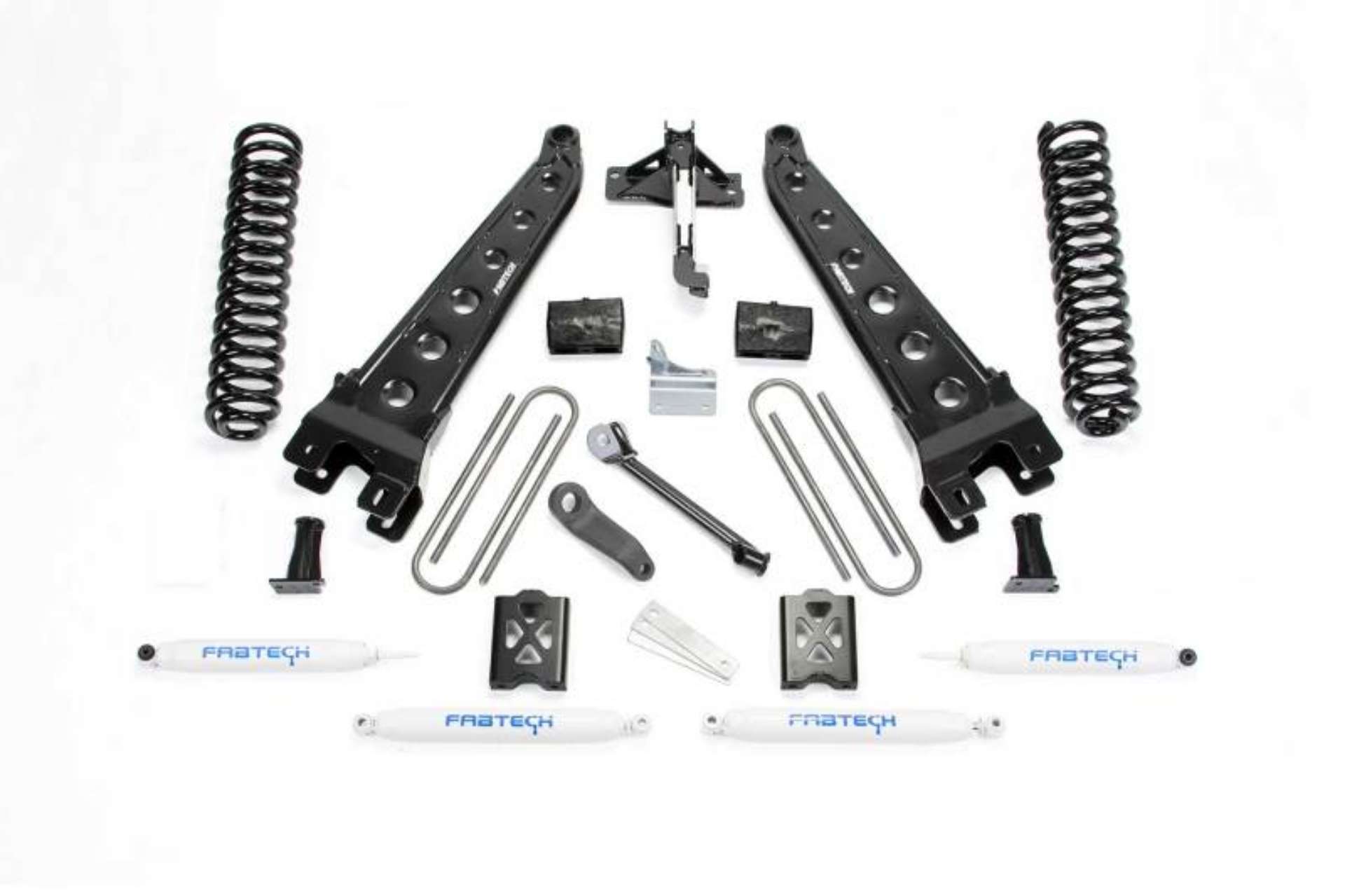 Picture of Fabtech 05-07 Ford F350 4WD 6in Rad Arm Sys w-Coils & Perf Shks