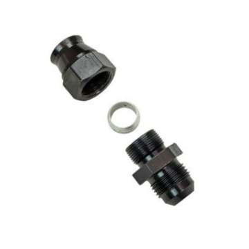 Picture of Moroso Aluminum Fitting Adapter 8AN Male to 1-2in Tube Compression - Black