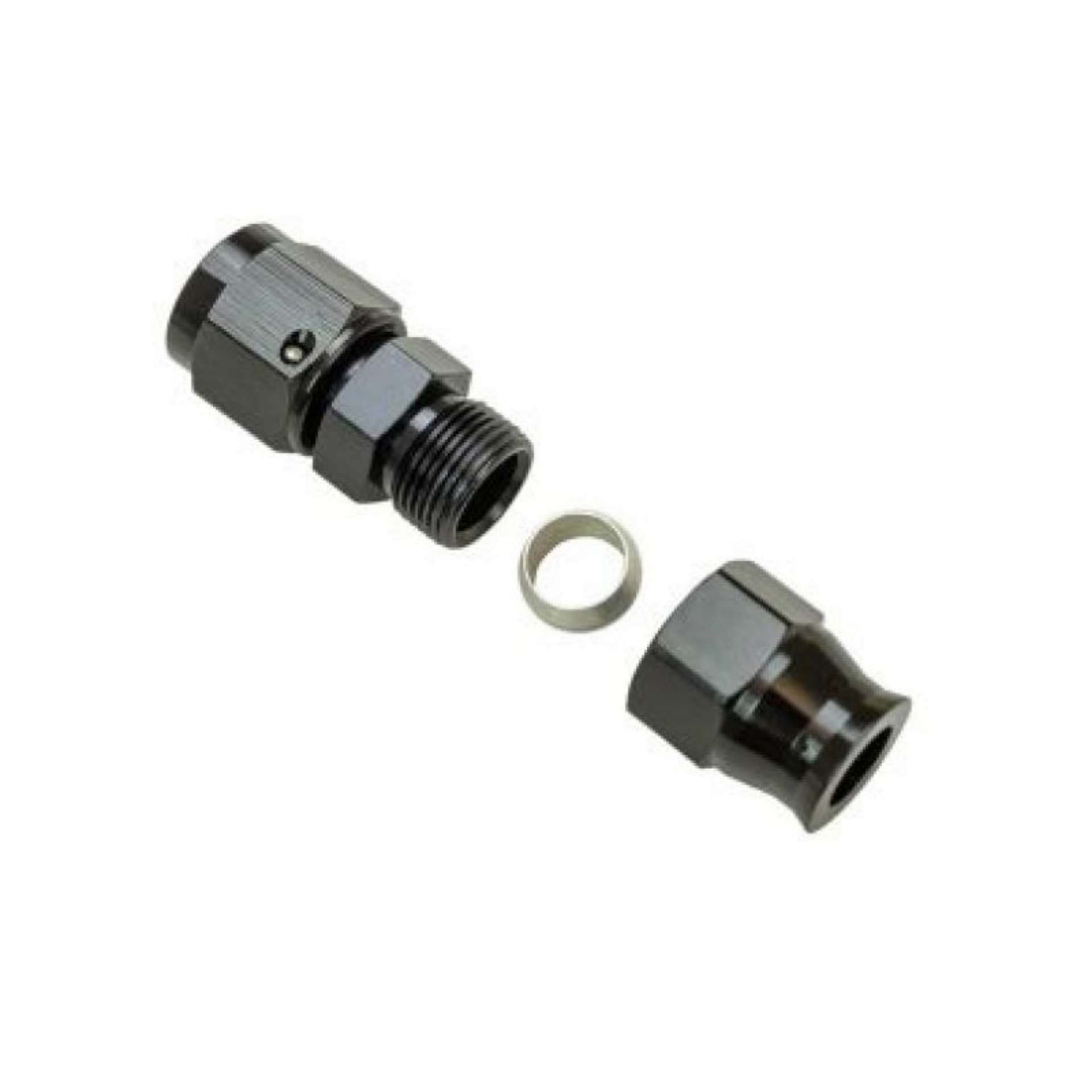 Picture of Moroso Aluminum Fitting Adapter 6AN Female to 3-8in Tube Compression - Black