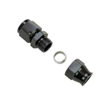 Picture of Moroso Aluminum Fitting Adapter 8AN Female to 1-2in Tube Compression - Black