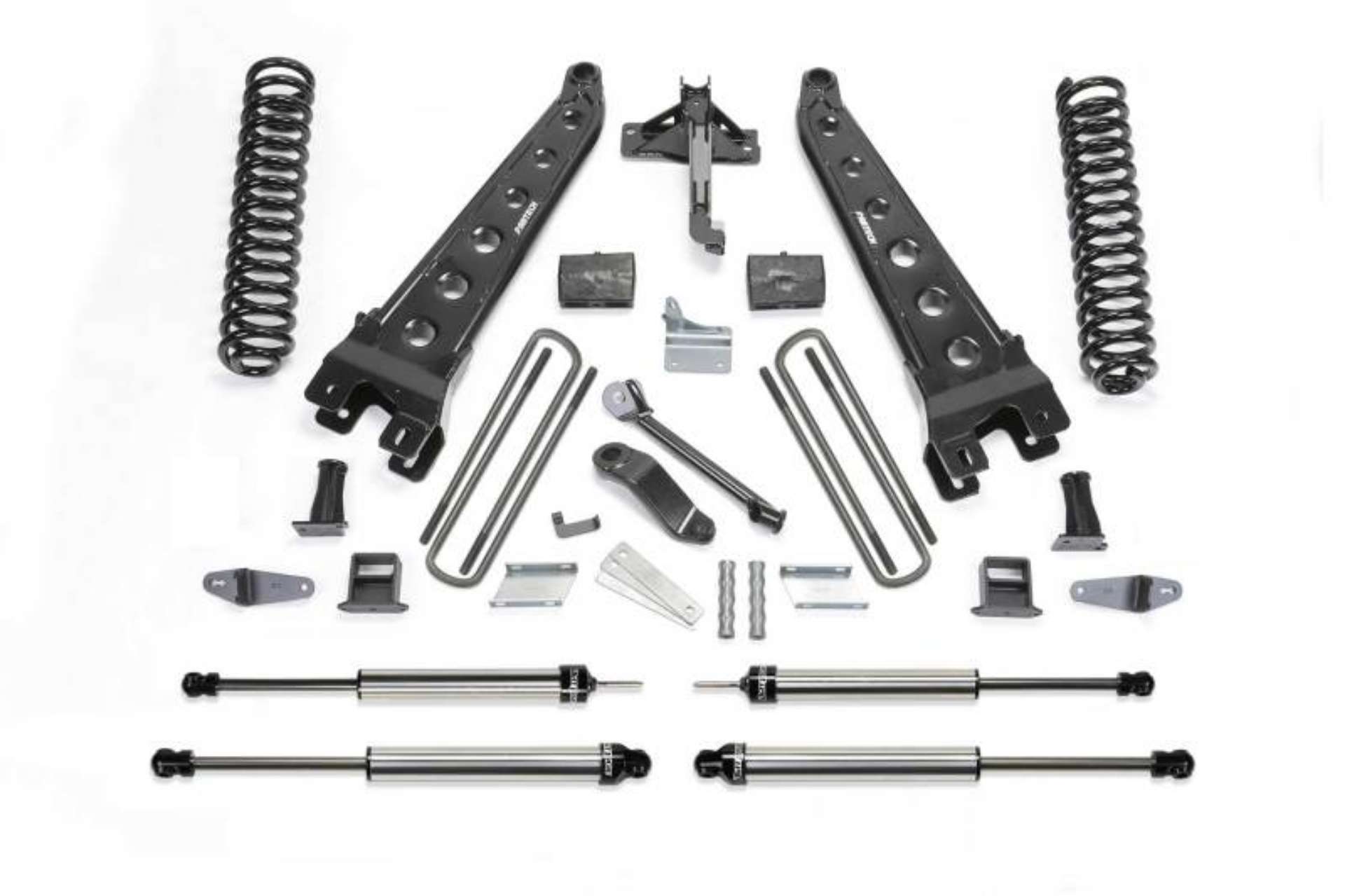 Picture of Fabtech 08-10 Ford F450-550 4WD 6in Rad Arm Sys w-Coils & Dlss Shks