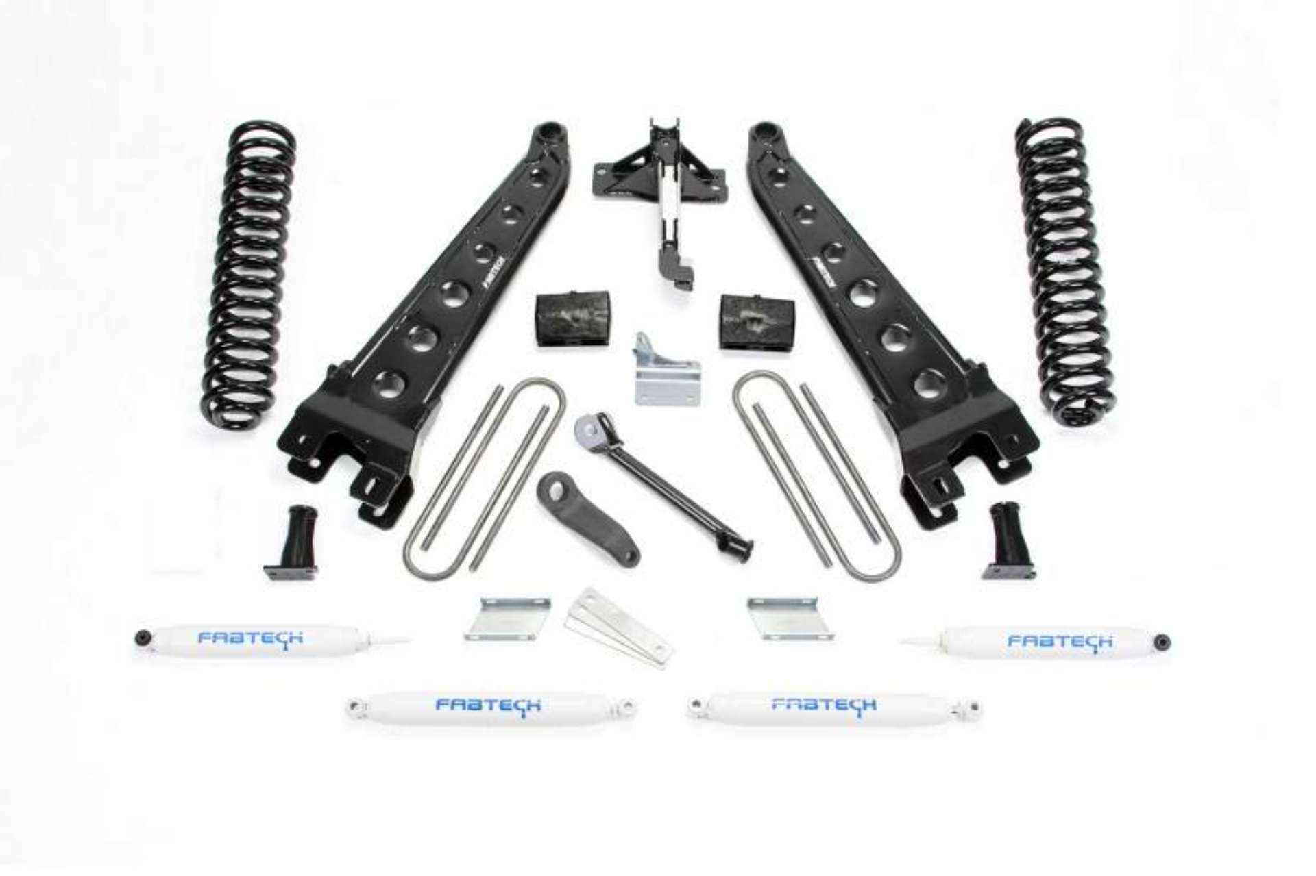 Picture of Fabtech 08-16 Ford F250 4WD 6in Rad Arm Sys w-Coils & Perf Shks