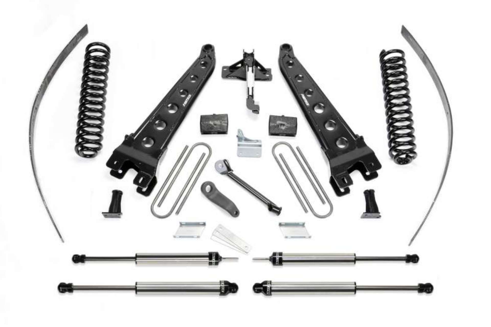 Picture of Fabtech 08-16 Ford F250 4WD w-o Factory Overload 8in Rad Arm Sys w-Coils & Dlss Shks