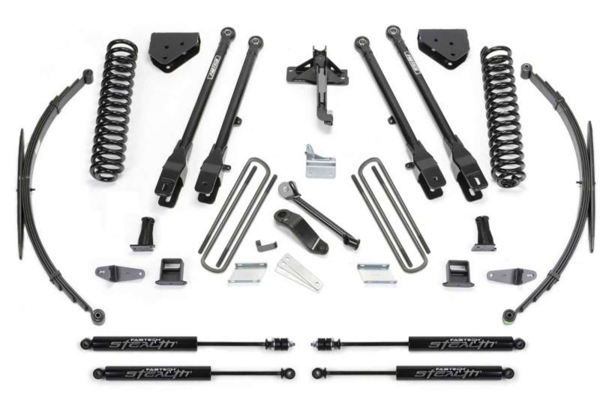 Picture of Fabtech 08-16 Ford F250-350 4WD 8in 4Link Sys w-Coils & Rr Lf Sprngs & Stealth