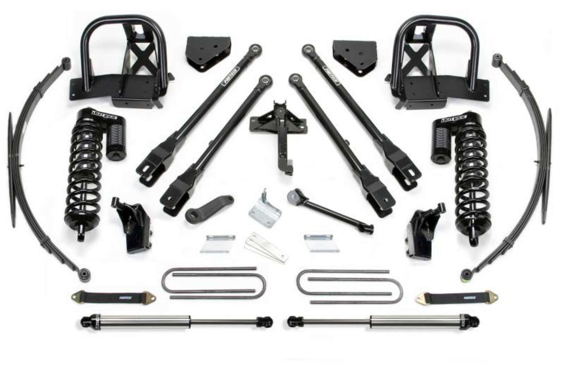 Picture of Fabtech 11-16 Ford F250-350 4WD 8in 4Link Sys w-Dlss 4-0 C-O& Rr Lf Sprngs & Rr Dlss