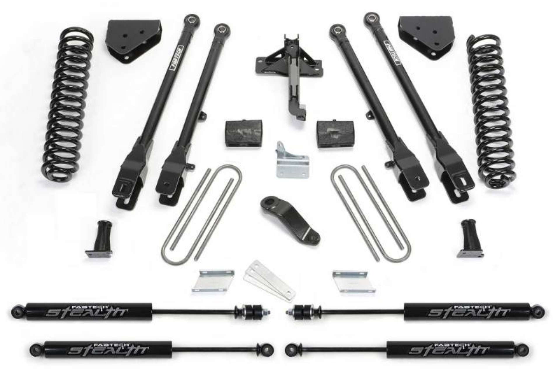 Picture of Fabtech 11-13 Ford F450-550 4WD 10 Lug 6in 4Link Sys w-Coils & Stealth