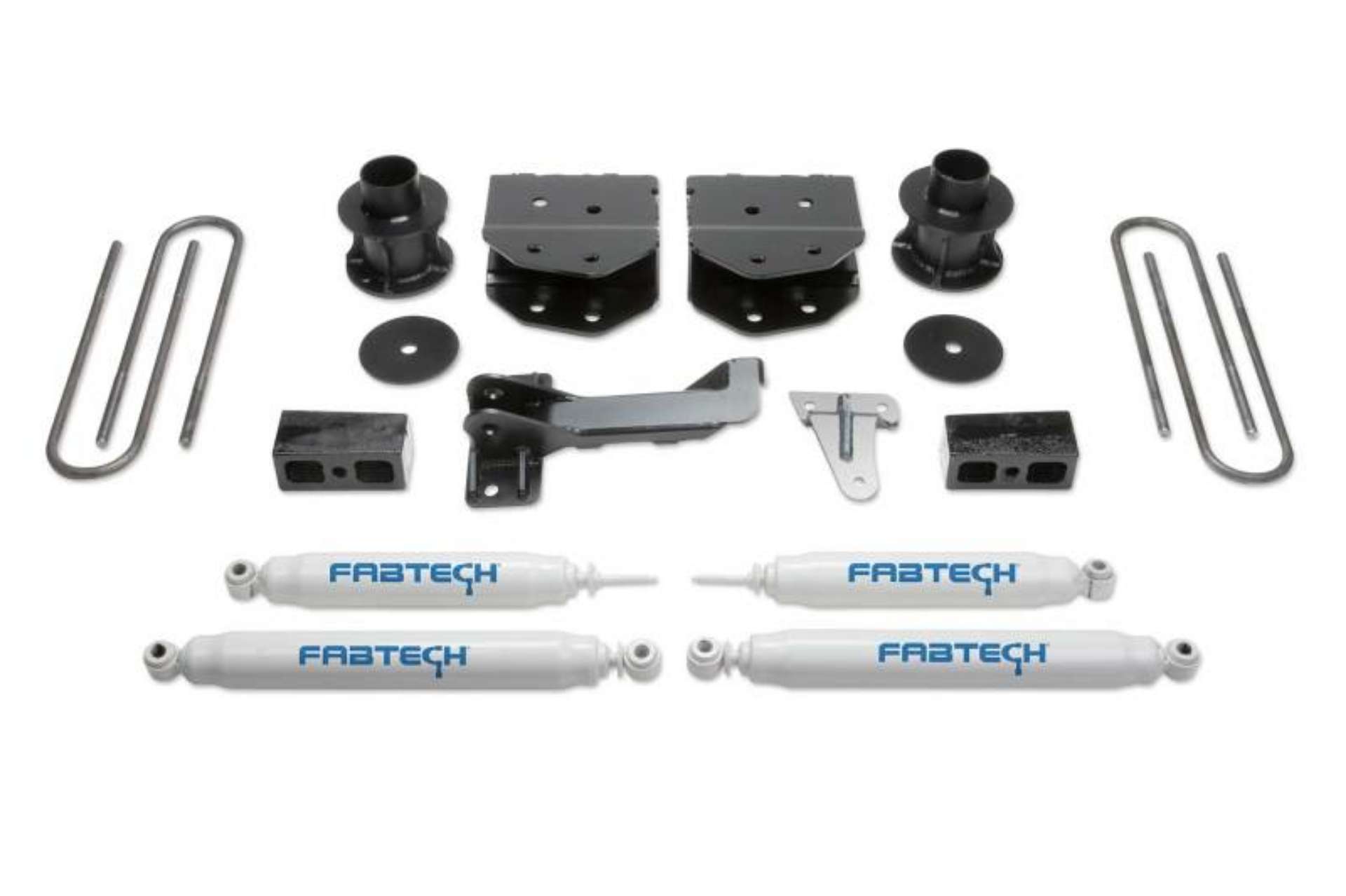 Picture of Fabtech 08-16 Ford F250-350-450 4WD 8 Lug 4in Budget Sys w-Perf Shks