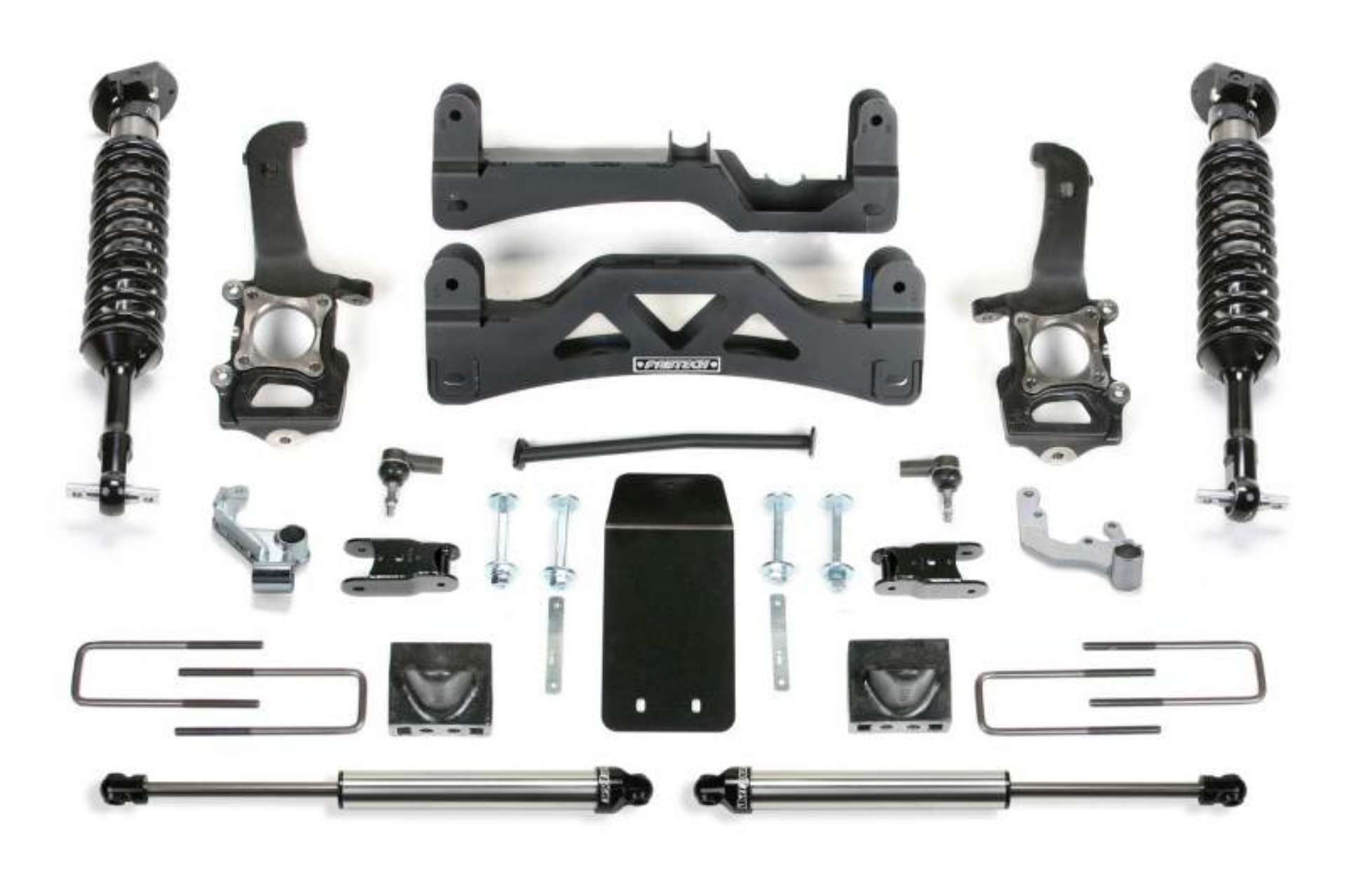 Picture of Fabtech 2014 Ford F150 4WD 6in Perf Sys w-Dlss 2-5 C-O & Rr Dlss