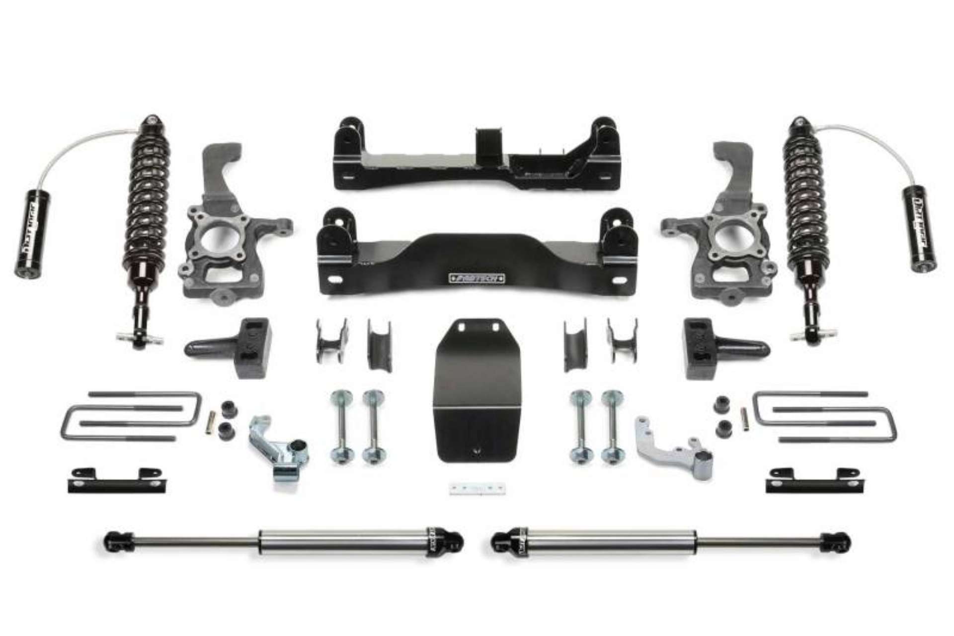 Picture of Fabtech 2014 Ford F150 4WD 4in Perf Sys w-Dlss 2-5 C-O Resi & Rr Dlss