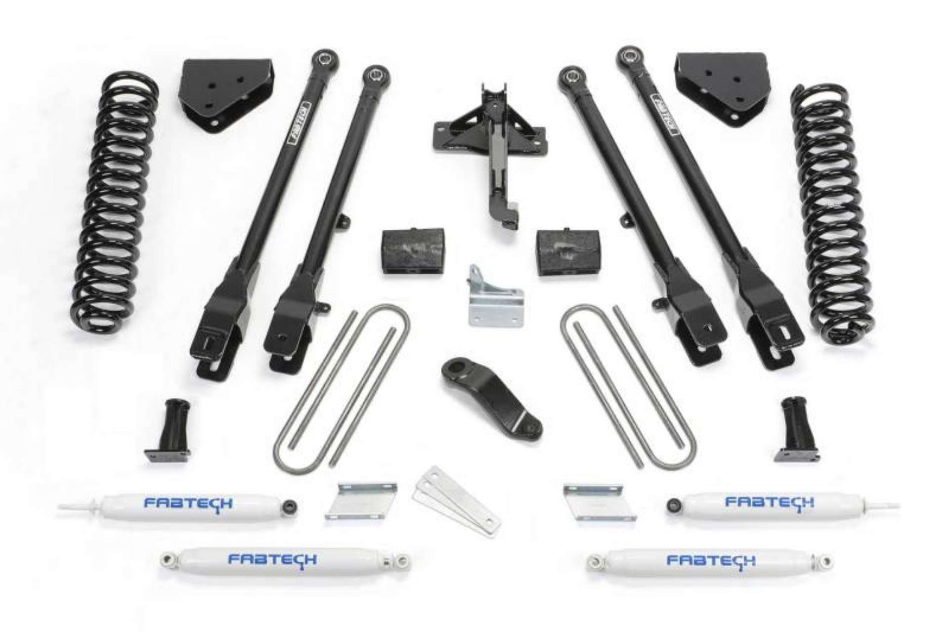 Picture of Fabtech 08-16 Ford F250-F350 4WD 4in 4Link Sys w-Coils & Perf Shks