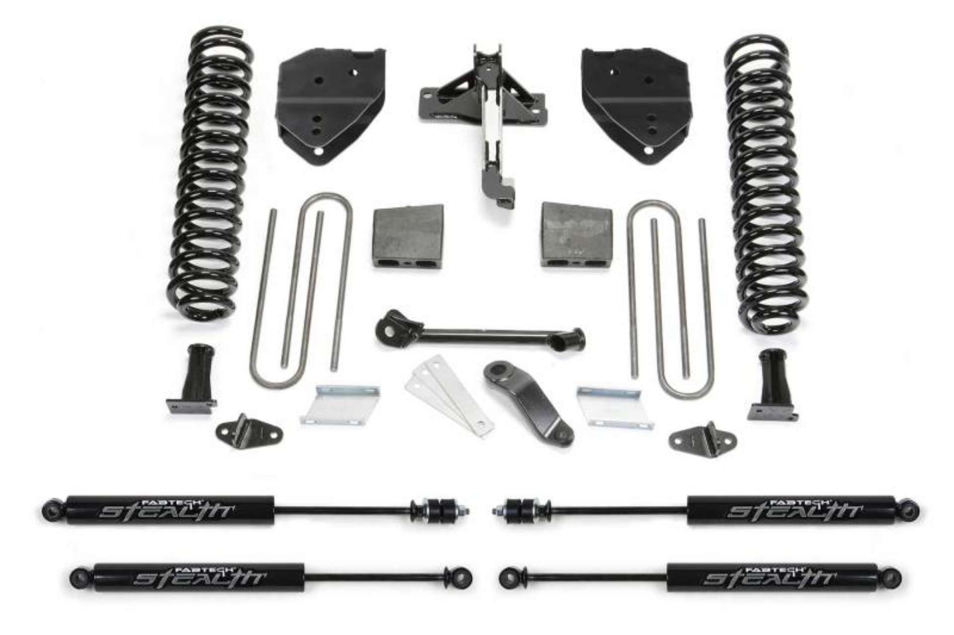 Picture of Fabtech 17-21 Ford F250-F350 4WD Diesel 4in Basic Sys w-Stealth