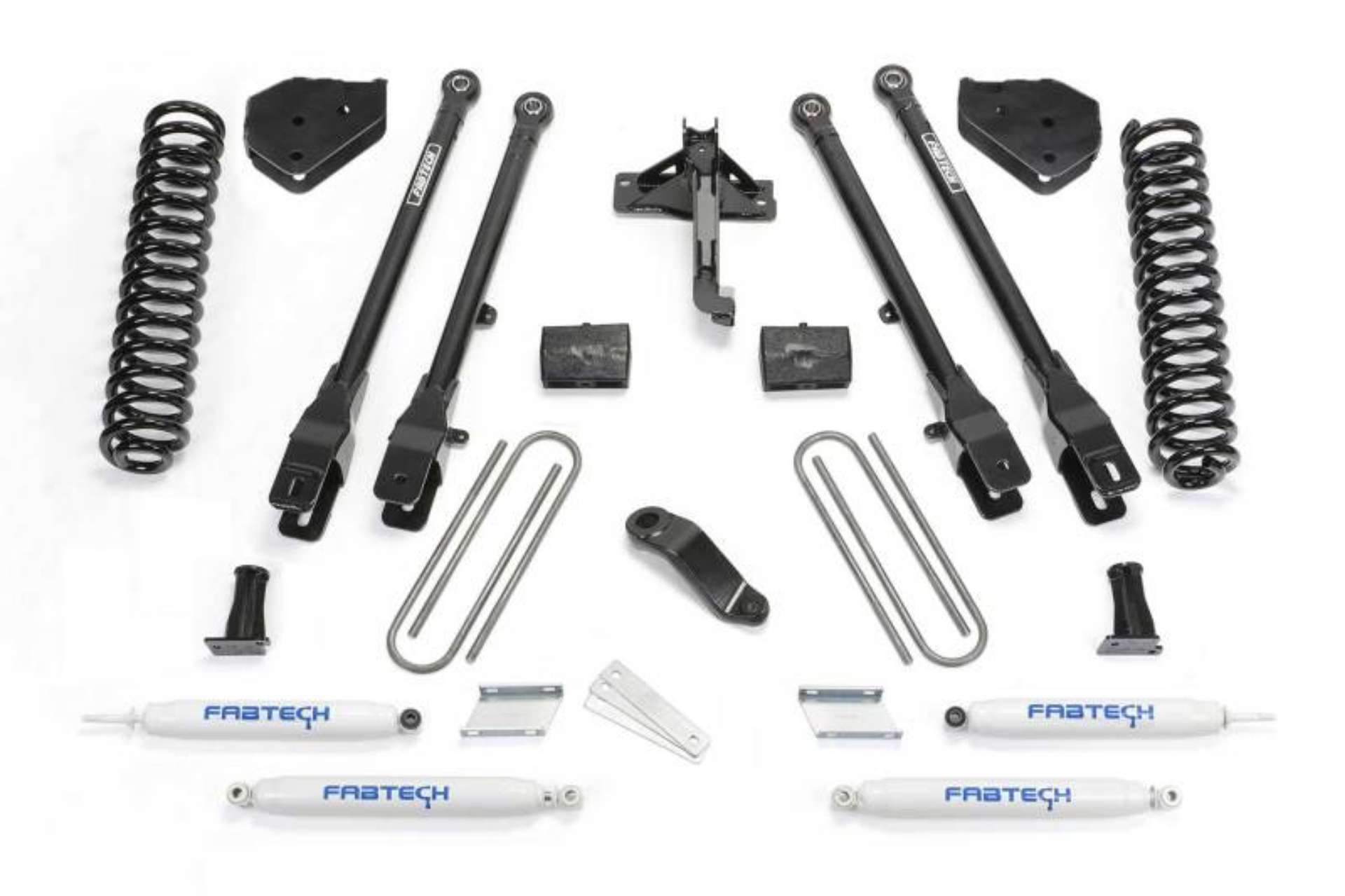 Picture of Fabtech 17-21 Ford F250-F350 4WD Diesel 4in 4Link Sys w-Coils & Perf Shks