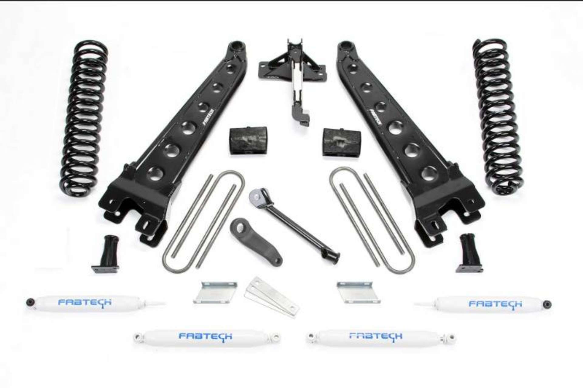 Picture of Fabtech 17-21 Ford F250-F350 4WD Gas 4in Rad Arm Sys w-Coils & Perf Shks