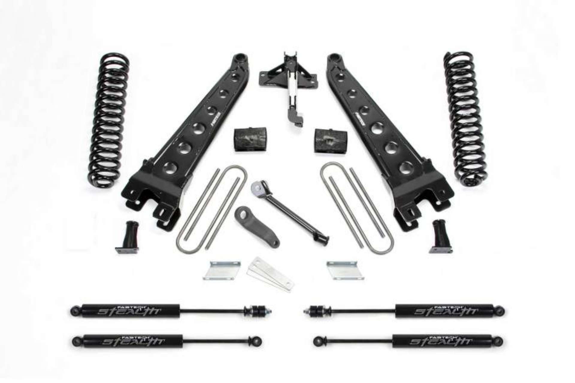 Picture of Fabtech 17-21 Ford F250-F350 4WD Gas 4in Rad Arm Sys w-Coils & Stealth