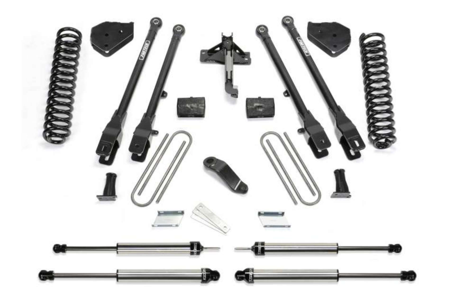 Picture of Fabtech 17-21 Ford F250-F350 4WD Gas 4in 4Link Sys w-Coils & Dlss Shks