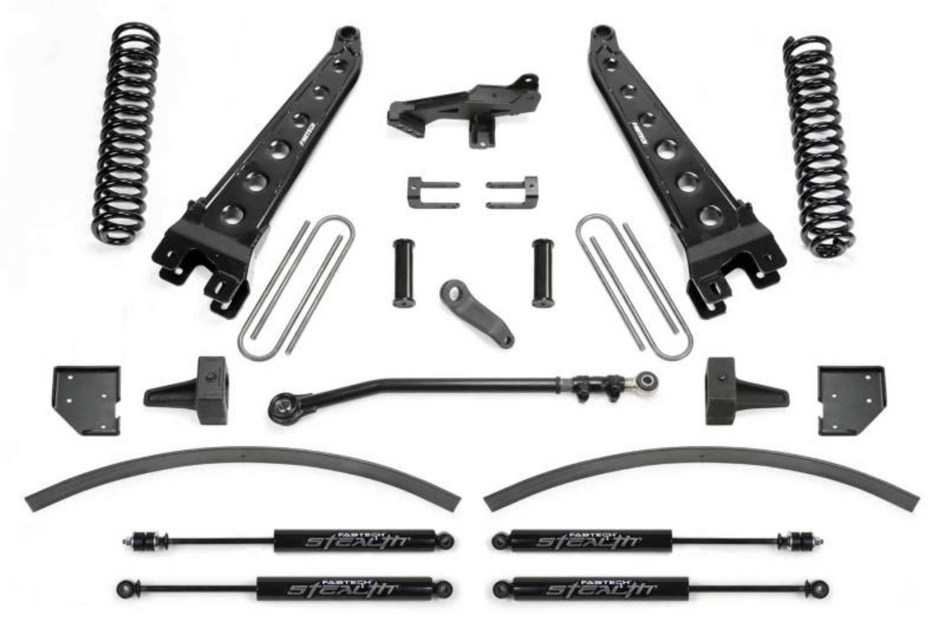 Picture of Fabtech 17-21 Ford F250- F350 4WD Diesel 8in Rad Arm Sys w-Coils & Stealth Shks