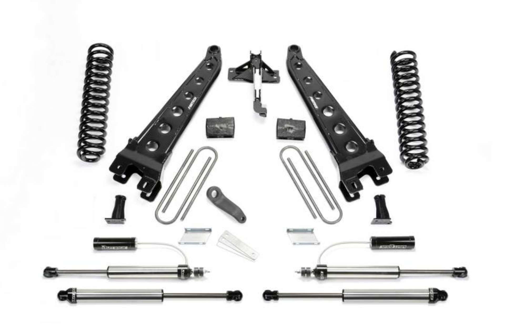 Picture of Fabtech 17-21 Ford F250-350 4WD Diesel 6in Rad Arm Sys w-Coils & 2-25 Dl Resi Frt & Dl Rr Shks