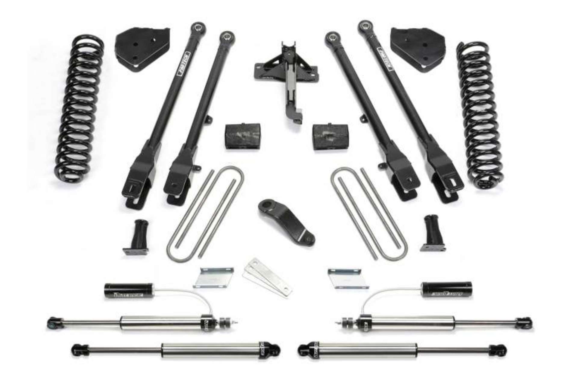 Picture of Fabtech 17-21 Ford F250-350 4WD Diesel 6in 4Link Sys w-Coils & 2-25 Dl Resi Frt & Dl Rr Shks