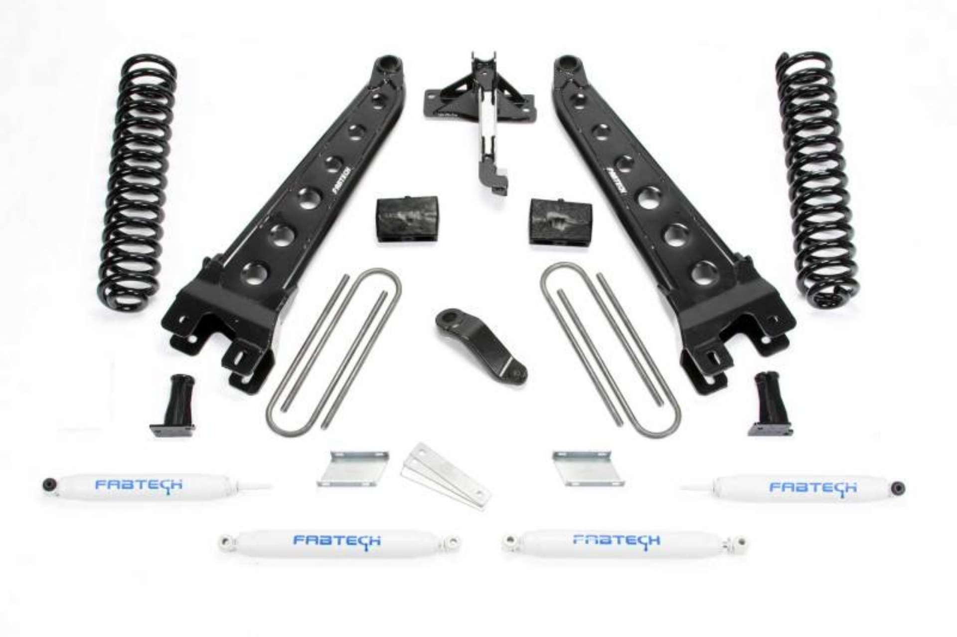 Picture of Fabtech 18 Ford F450-F550 4WD Diesel 6in Rad Arm Sys w-Coils & Perf Shks