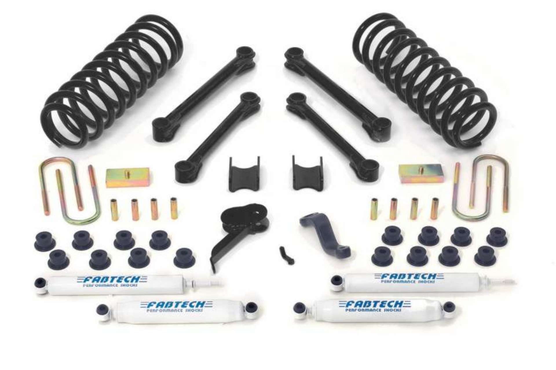 Picture of Fabtech 03-08 Dodge 2500-3500 4WD Diesel Only 4-5in Perf Sys w-Perf Shks