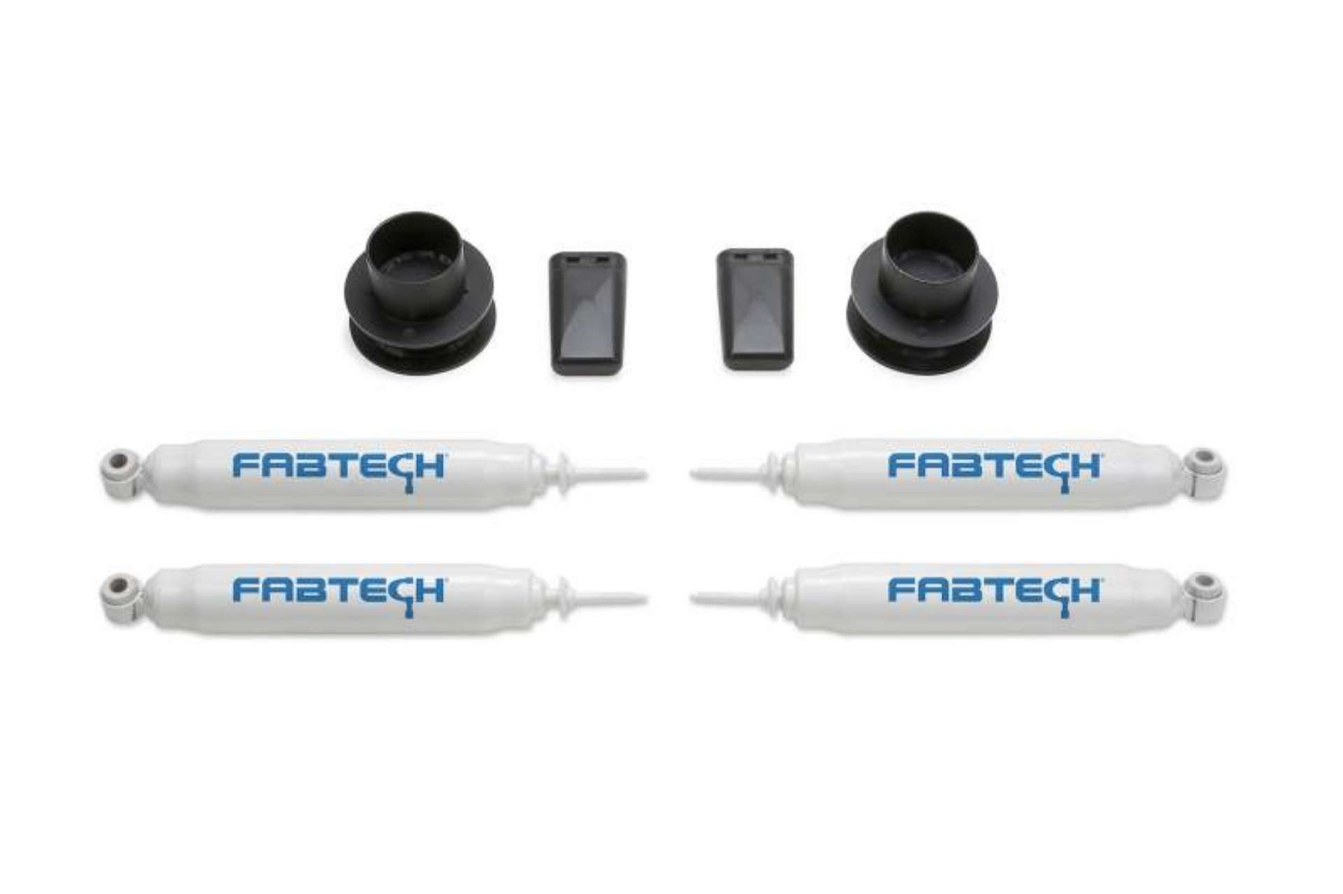 Picture of Fabtech 14-18 Ram 2500 4WD 2-5in Coil Spcr Kit w-Perf Shks