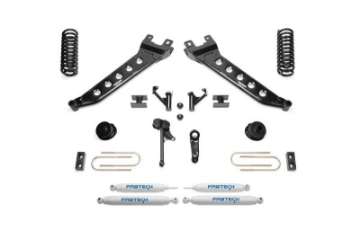 Picture of Fabtech 13-18 Ram 3500 4WD 5in Radius Arm Kit w-Perf Shks