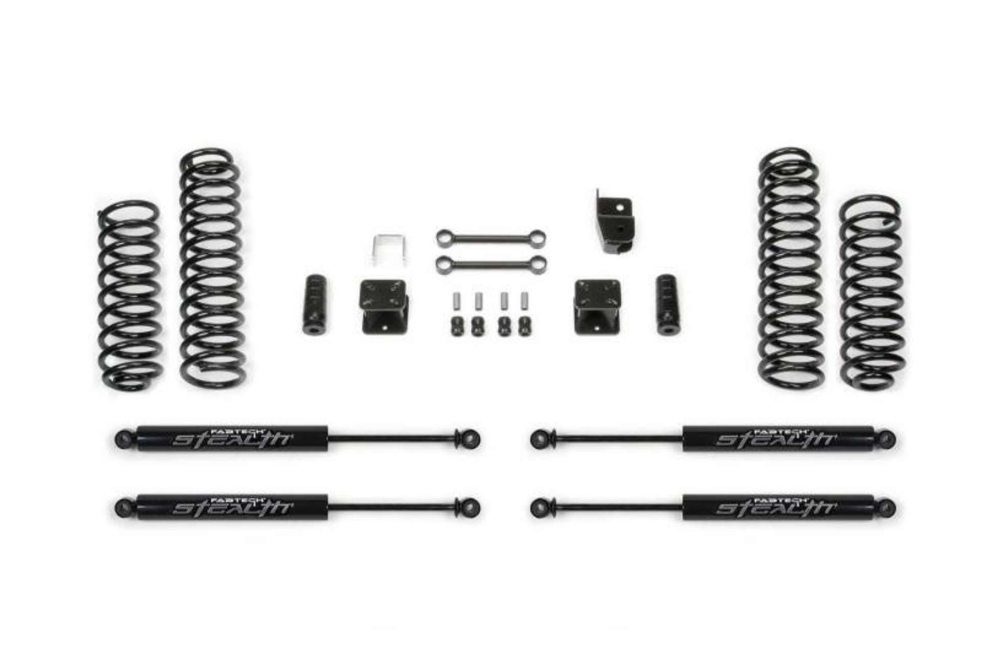 Picture of Fabtech 07-18 Jeep JK 4WD 2-Door 3in Sport System w-Stealth Shocks