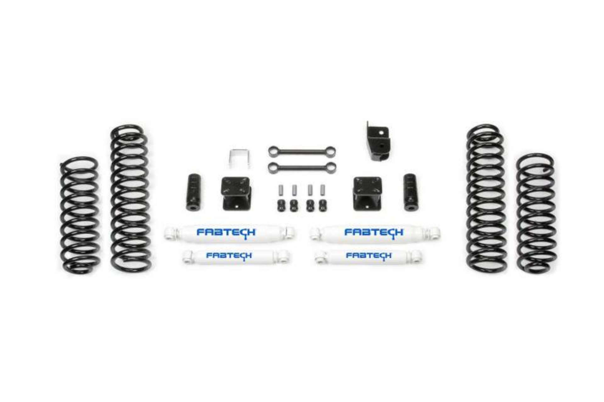 Picture of Fabtech 07-18 Jeep JK 4WD 4-Door 3in Sport System w-Perf- Shocks