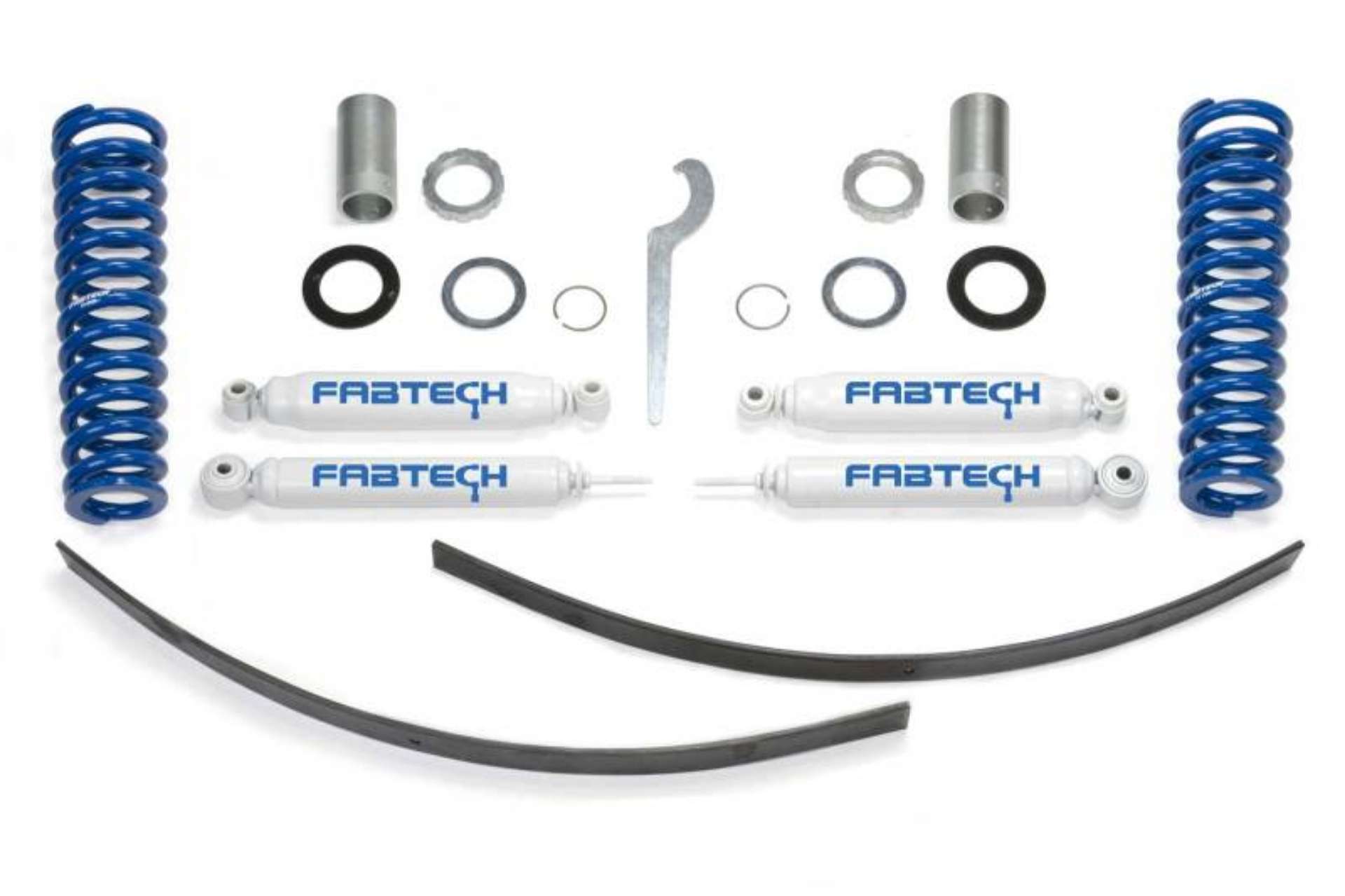 Picture of Fabtech 95-5-04 Toyota Tacoma Prnnr 6 Lug Mdls 2-4WD 0-3-5in Basic Adj C-O Sys w-Perf Rr Shks