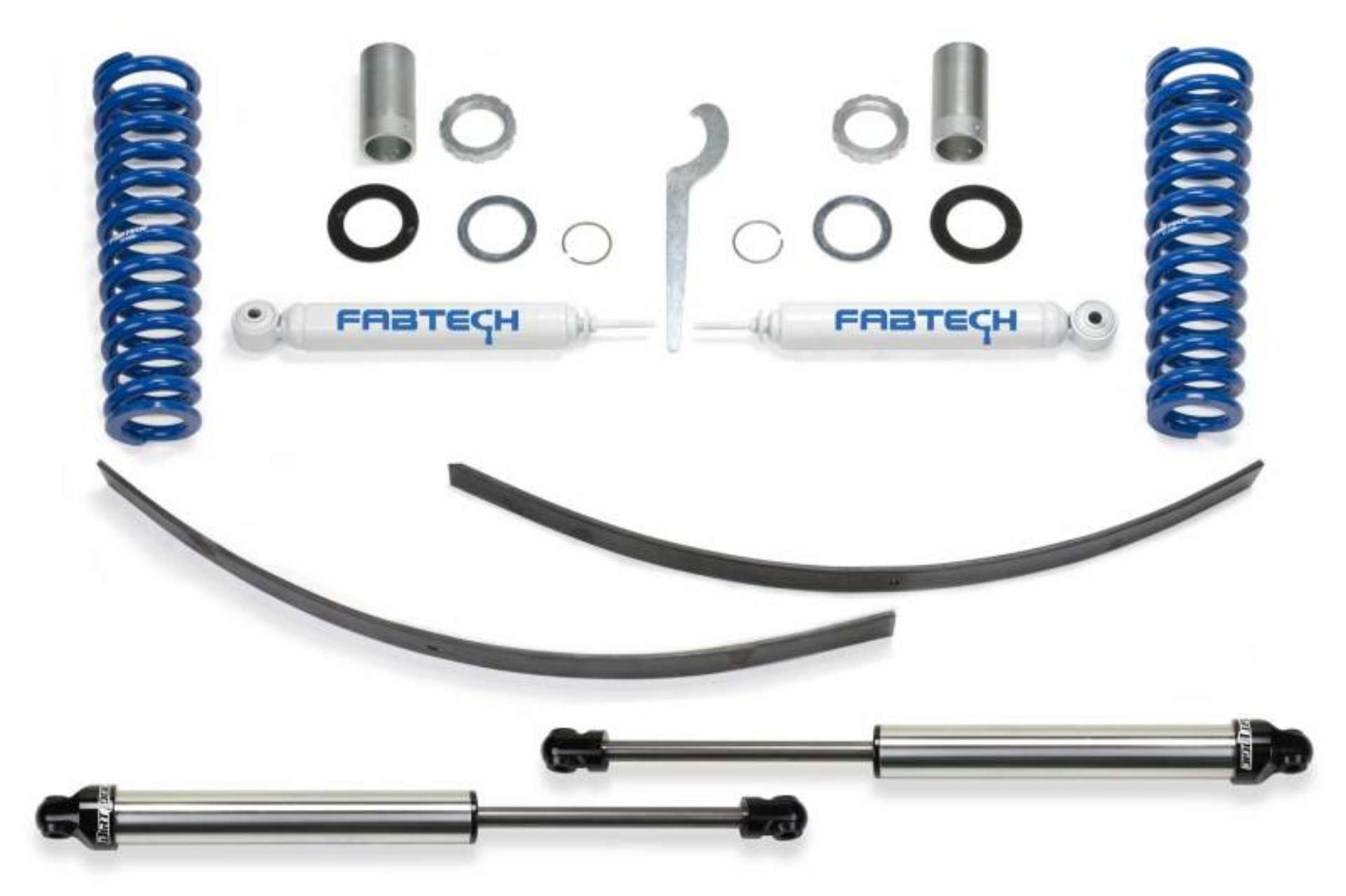 Picture of Fabtech 95-5-04 Toyota Tacoma Prnnr 6 Lug Mdls 2-4WD 0-3-5in Basic Adj C-O Sys w-Rr Dlss