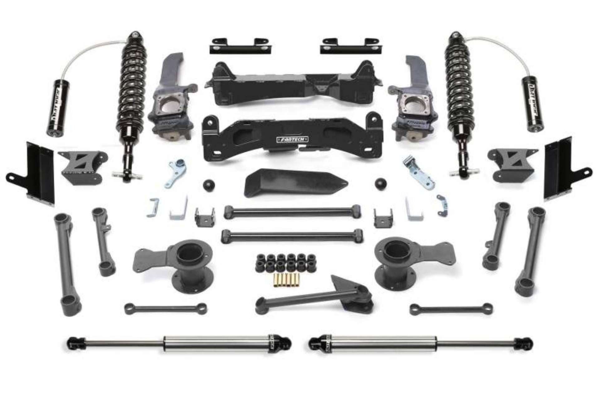 Picture of Fabtech 10-15 Toyota 4Runner 4WD 6in Perf Sys w-Dl 2-5 C-O Resi & 2-25