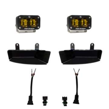 Picture of Baja Designs 19-22 Dodge RAM 2500-3500 S2 SAE Fog Pocket Light Kit - Amber