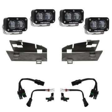 Picture of Baja Designs 19-22 Dodge RAM 1500 Rebel - 21-22 1500 TRX S2 SAE Dual Fog Pocket Light Kit - Clear