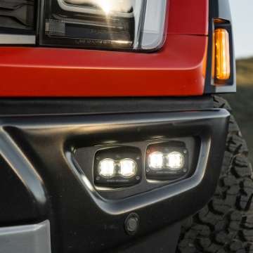 Picture of Baja Designs 21-22 Ford F-150 Raptor S2 SAE Dual Fog Pocket Light Kit - Clear