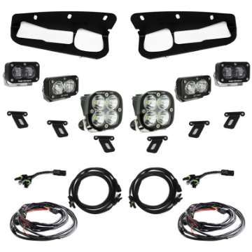 Picture of Baja Designs 21-22 Ford Bronco w-Steel Bumper S2 SAE Pro Fog Pocket Light Kit - Clear