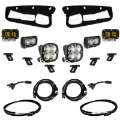 Picture of Baja Designs 21-22 Ford Bronco w-Steel Bumper S2 SAE Pro Fog Pocket Light Kit - Amber