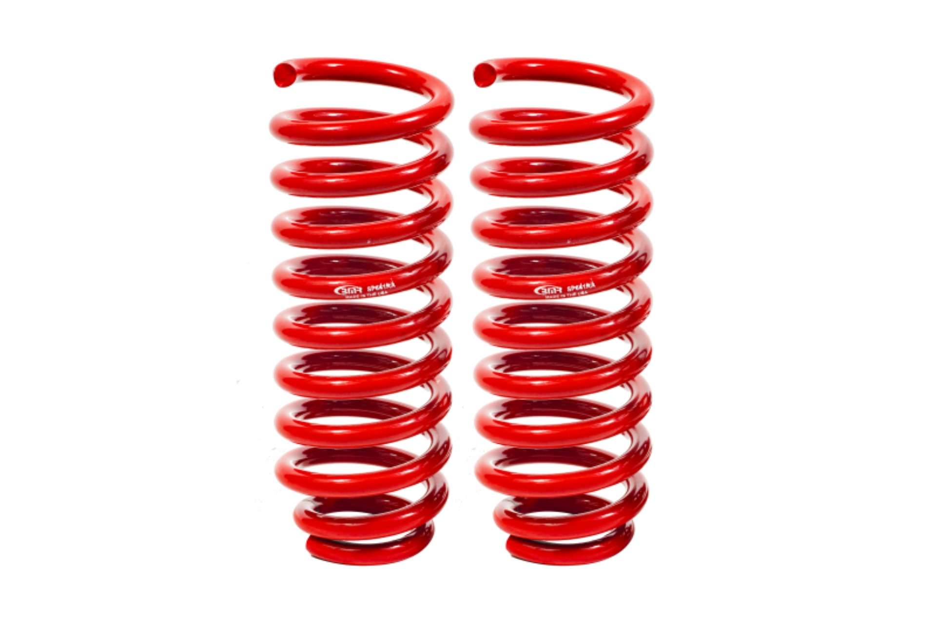 Picture of BMR 02-09 Chevrolet Trailblazer - GMC Envoy 2-0in Drop Front Lowering Springs - Red