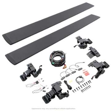 Picture of RealTruck 07-14 Chevrolet Silverado 1500 CC 4dr VoltStep Electric Running Board Kit - Textured Black