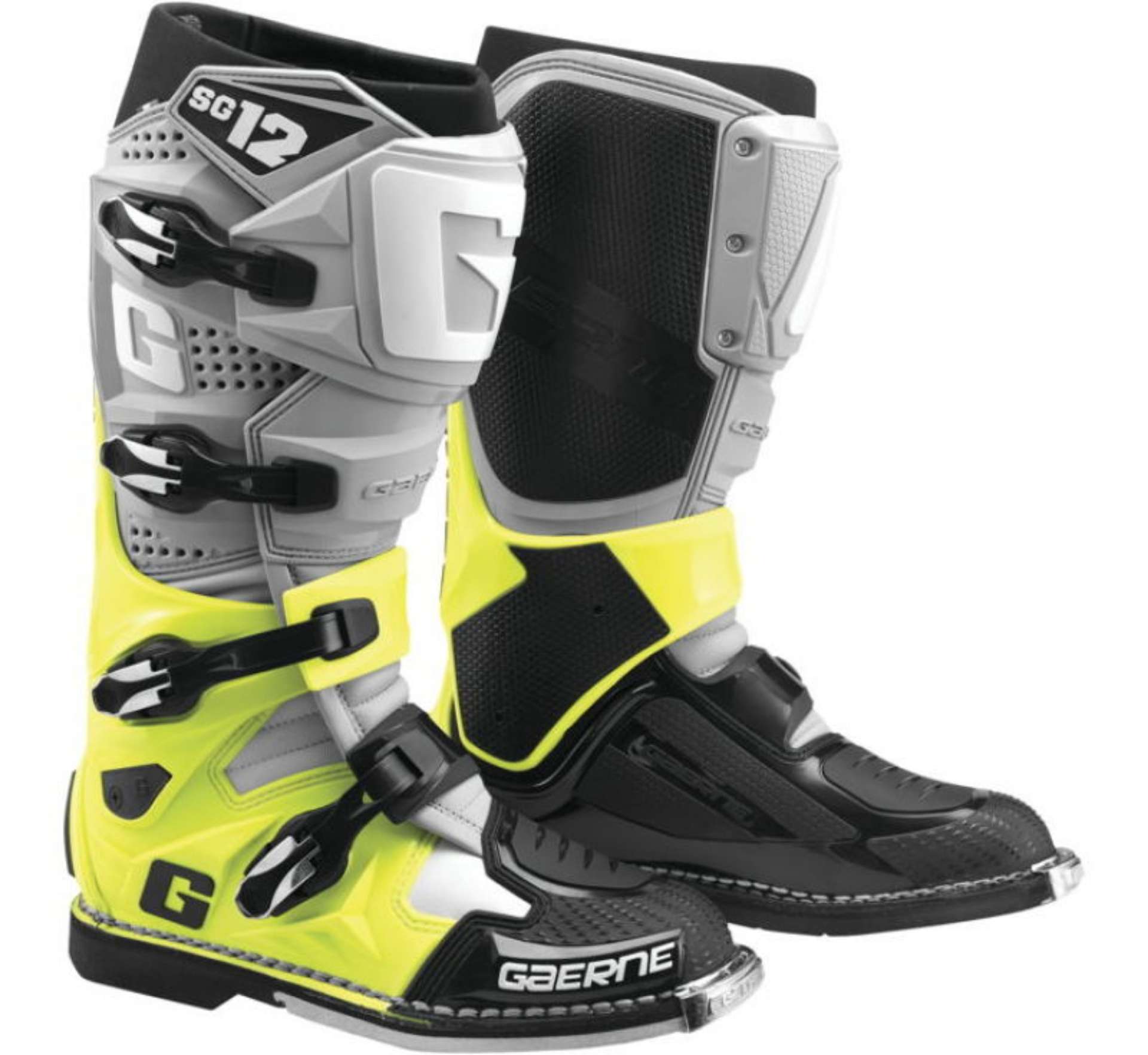 Picture of Gaerne SG12 Boot Grey-Fluorescent Yellow-Black Size - 11