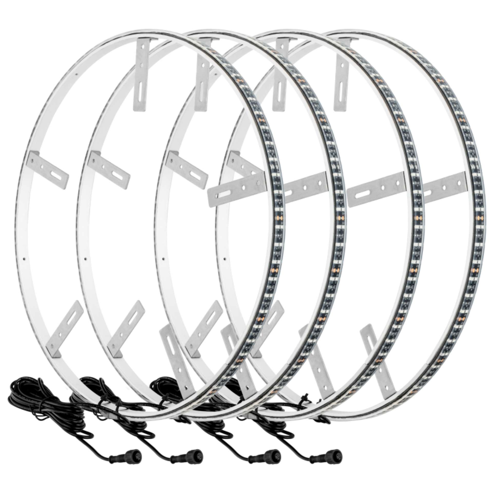 Picture of Oracle LED Illuminated Wheel Rings - Double LED - White SEE WARRANTY