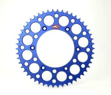 Picture of Renthal 21-23 Husqvarna TC 85 Rear Grooved Sprocket - Blue 428-49P Teeth