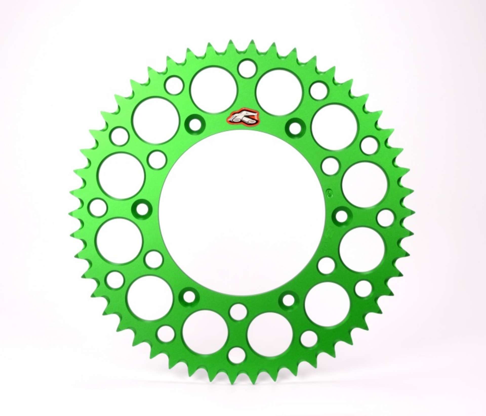 Picture of Renthal 2020 Kawasaki KX 65 Rear Grooved Sprocket - Green 420-50P Teeth