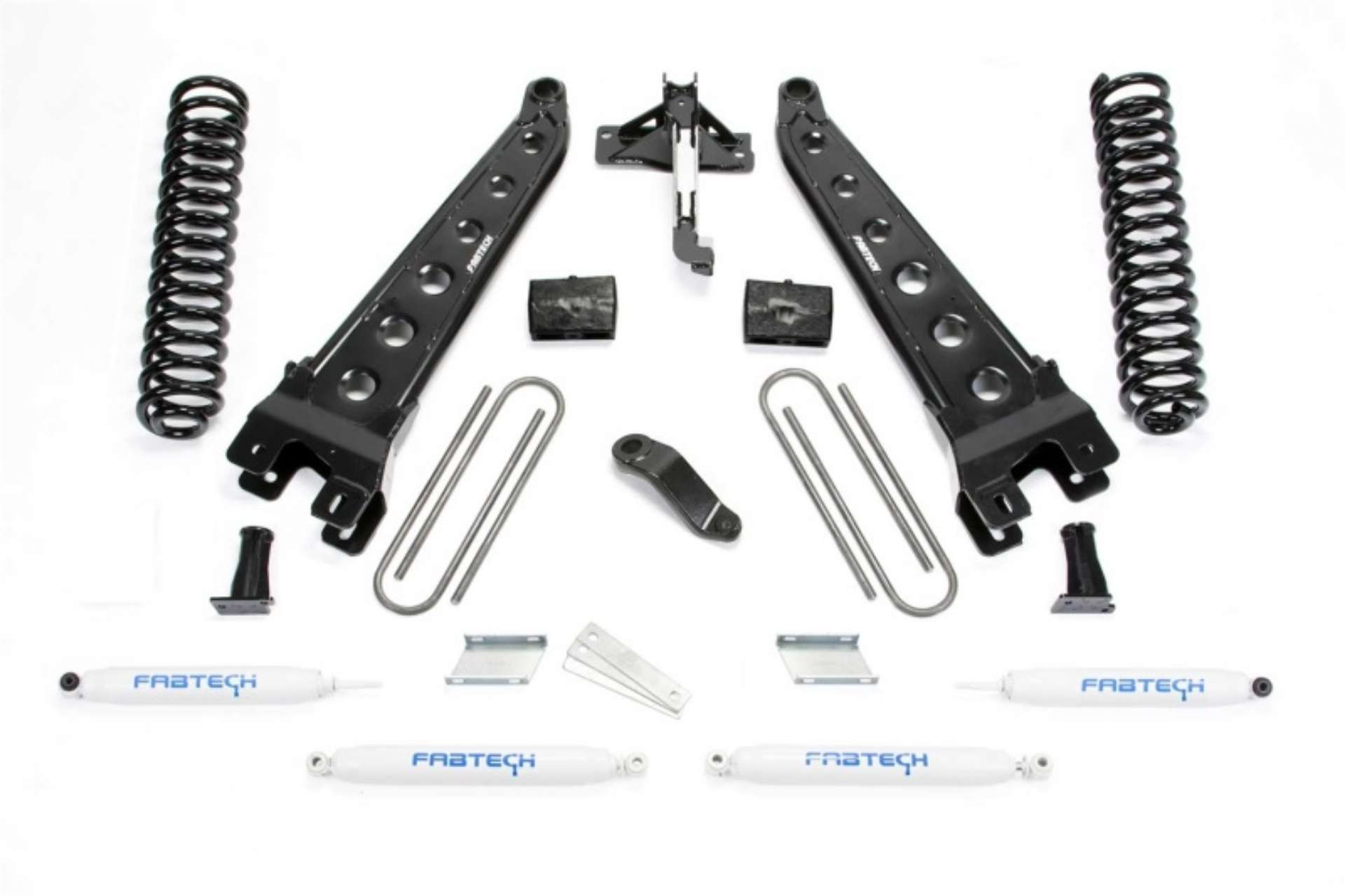 Picture of Fabtech 19-20 Ford F450-F550 4WD Diesel 6in Rad Arm Sys w-Coils & Perf Shks