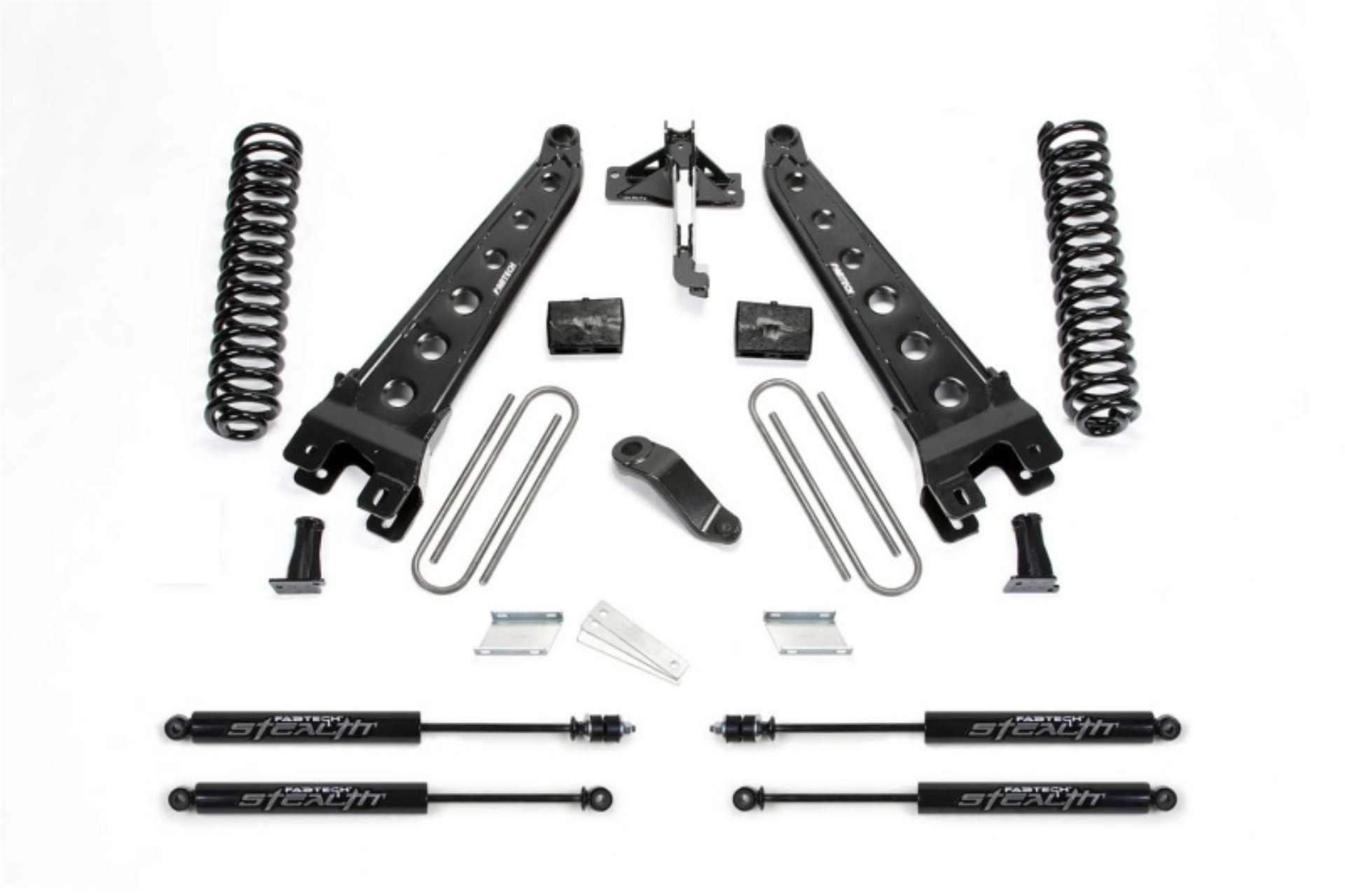 Picture of Fabtech 19-20 Ford F450-F550 4WD Diesel 6in Rad Arm Sys w-Coils & Stealth