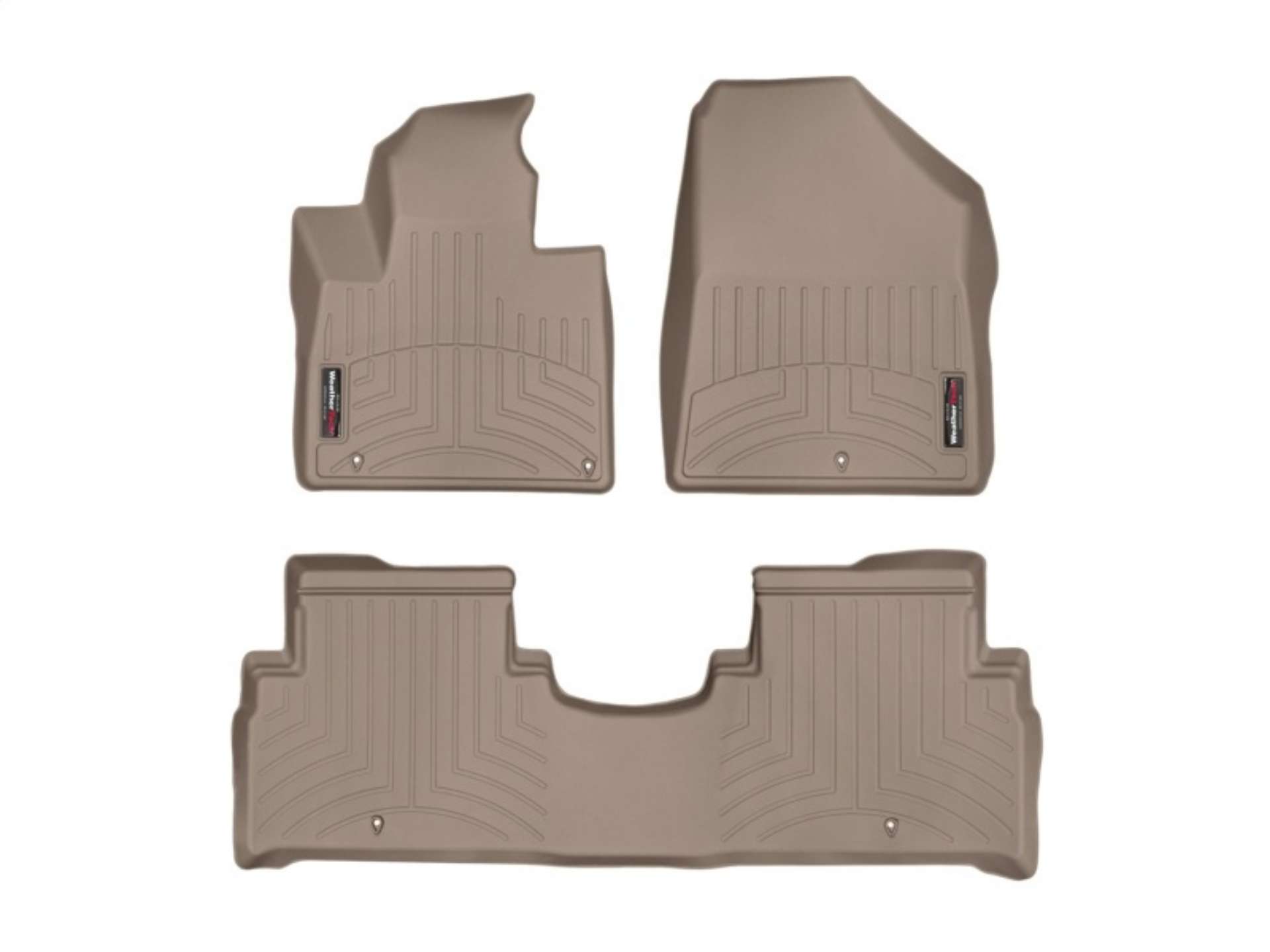 Picture of Front and Rear Tan Floorliners - 2016+ Kia Sorento