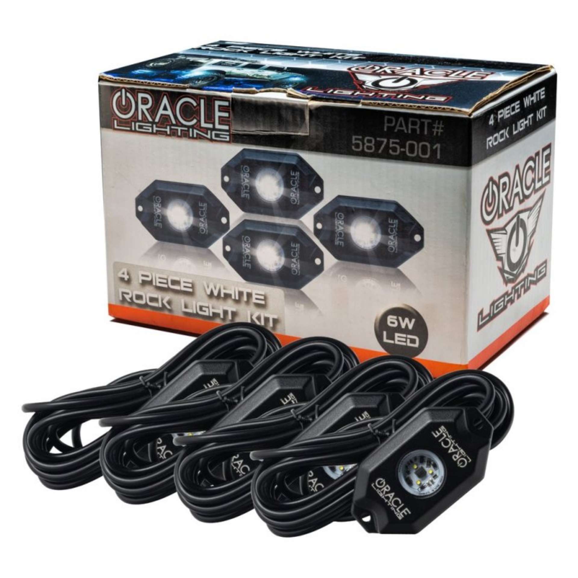 Picture of Oracle Underbody Wheel Well Rock Light Kit - White 4PCS - 5000K SEE WARRANTY