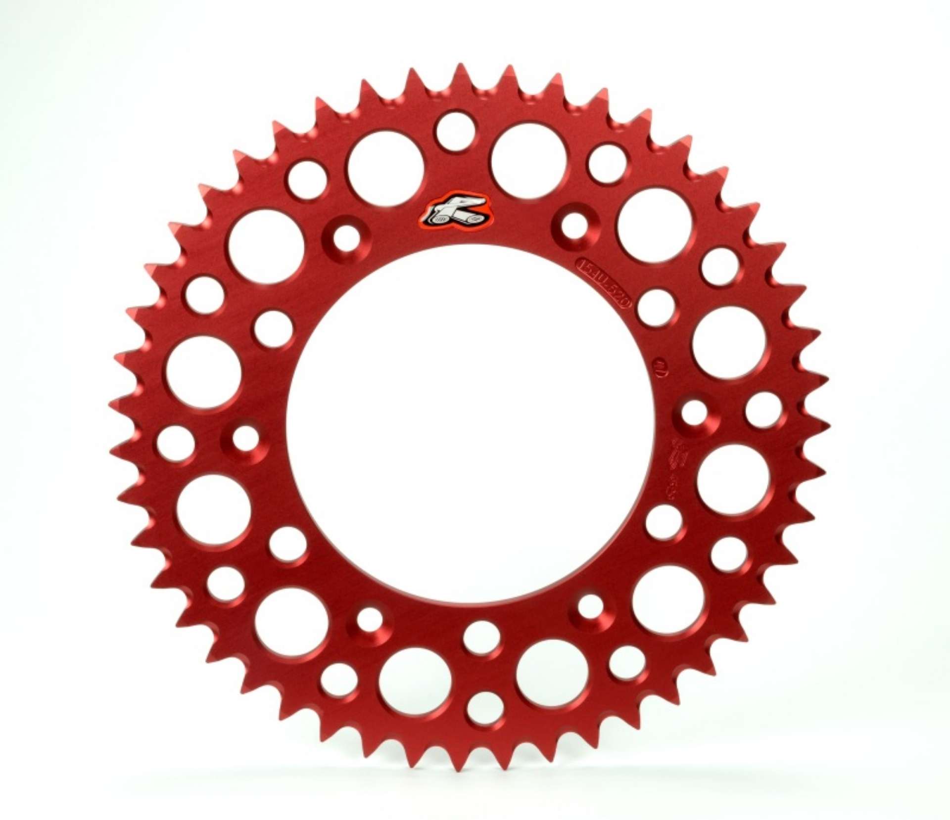 Picture of Renthal 03-07 Honda CR 85RB- 07-09-12-14 CRF 150RB Rear Grooved Sprocket - Red 420-56P Teeth