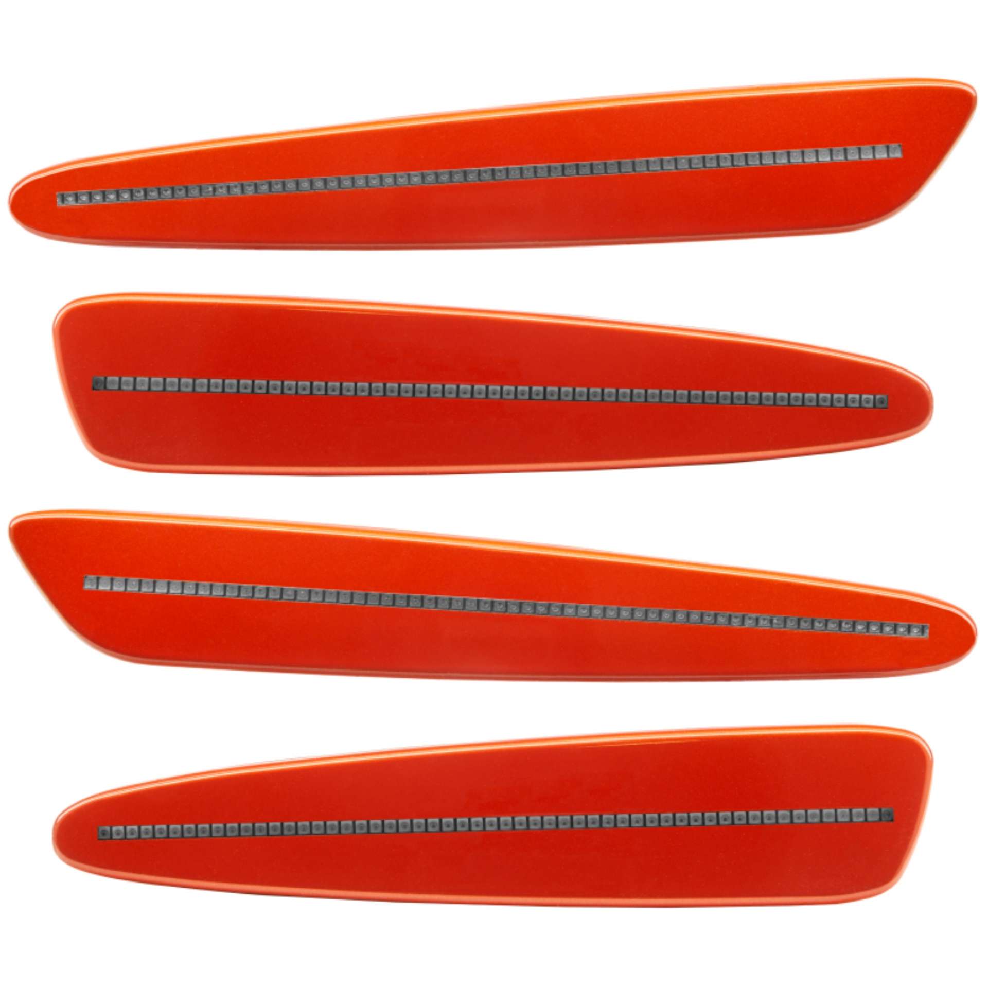 Picture of Oracle 05-13 Chevy Corvette C6 Concept Sidemarker Set - Clear - Inferno Orange Metallic GCR